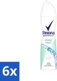 Rexona Shower Fresh Déodorant Spray Antitranspirant 150 ml - 6 Pièces