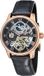Thomas Earnshaw Longitude Automatisch Heren Polshorloge Roze Staal Zwart Leer Mineraalglas 44mm