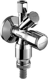 Schell Comfort combi slangwartel hoekregelkraan 1/2 chroom