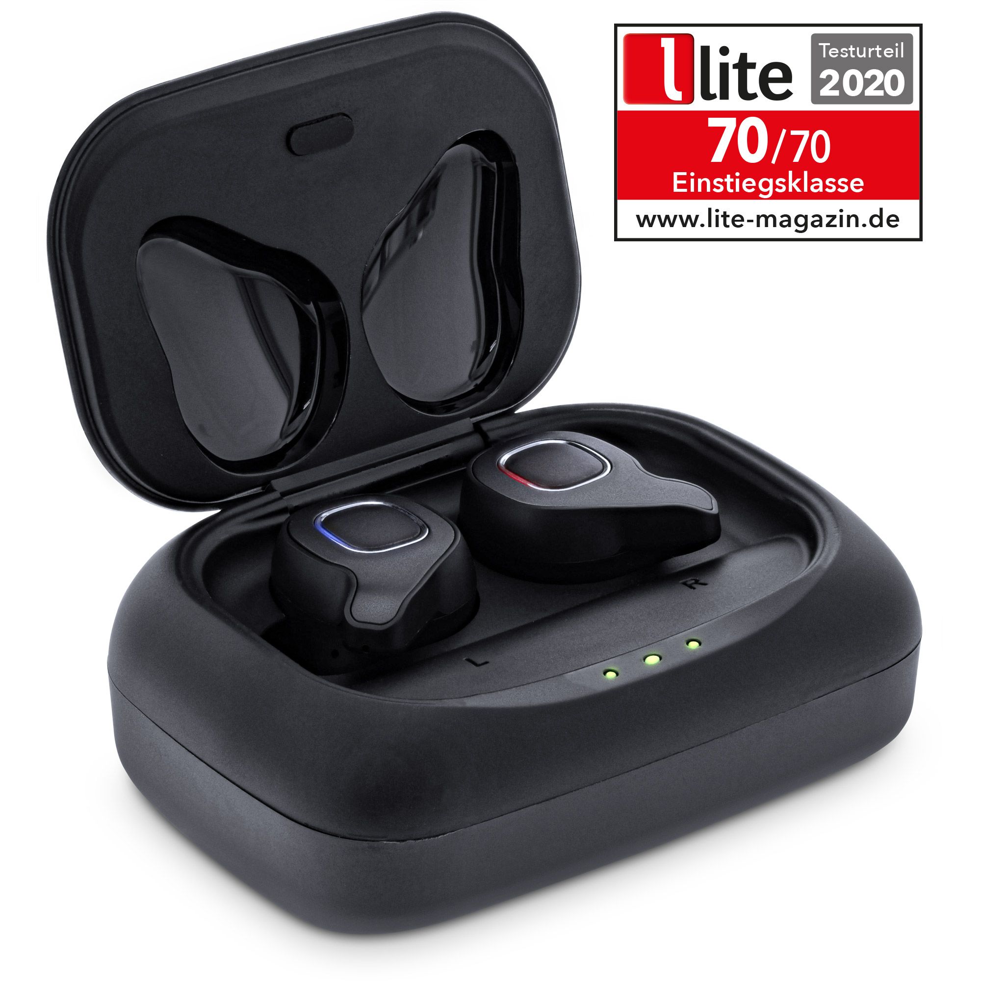 Inline PURE Air TWS - True Wireless Stereo - Zwart