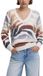 Desigual Tricot col en V manches longues - Beige