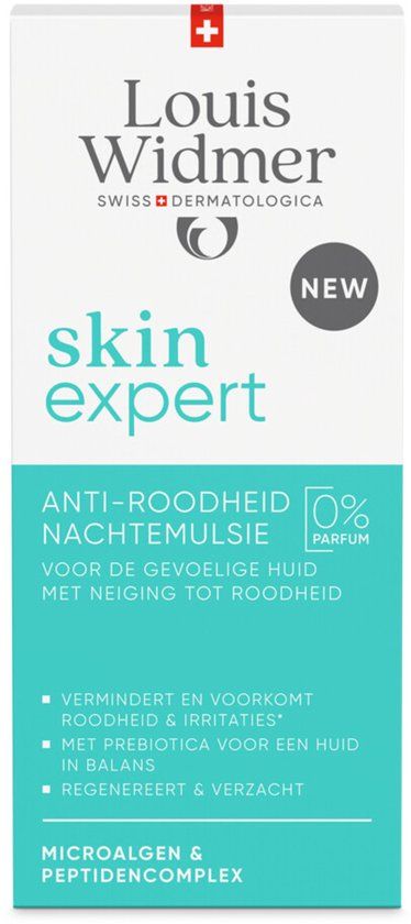 Louis Widmer Skinexpert Anti-Roodheid Nachtemulsie 50 ml