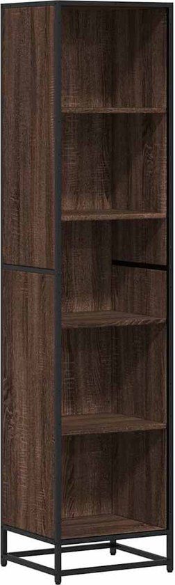 vidaXL Boekenkast 40x35x170,5 cm bewerkt hout bruin eikenkleur