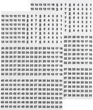 TRU COMPONENTS 1566879 Bedrukte plakmarkering Opdruk 1 - 45