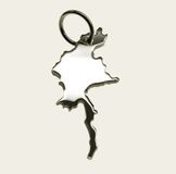 MOOYE ® - Collectie MOOYE Zilveren Landkaart Myanmar ketting hanger