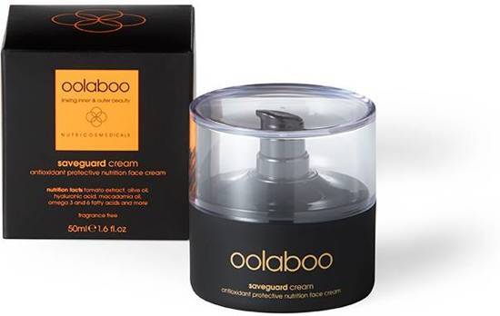 Oolaboo saveguard antioxidant nutrition protective face cream