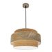 Samoa Hanger, 3xe27 in leder/camel