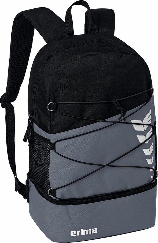 Erima SIX WINGS Rugzak - Slate Grey/Zwart - 25L
