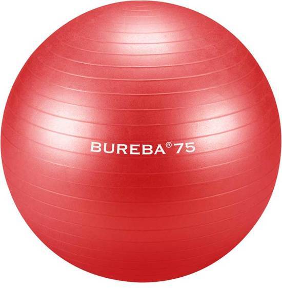 Trendy sport - Professionele Gymnatiekbal - Fitnessbal - Bureba - Ã˜ 75 cm - Rood - 500 kg belastbaar - Tuv/GS getest