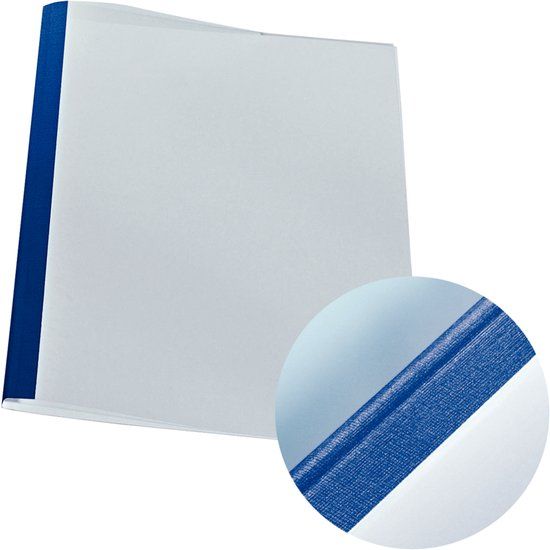 LEITZ thermobindmappen linnenstructuur, A4, 1,5 mm, blauw