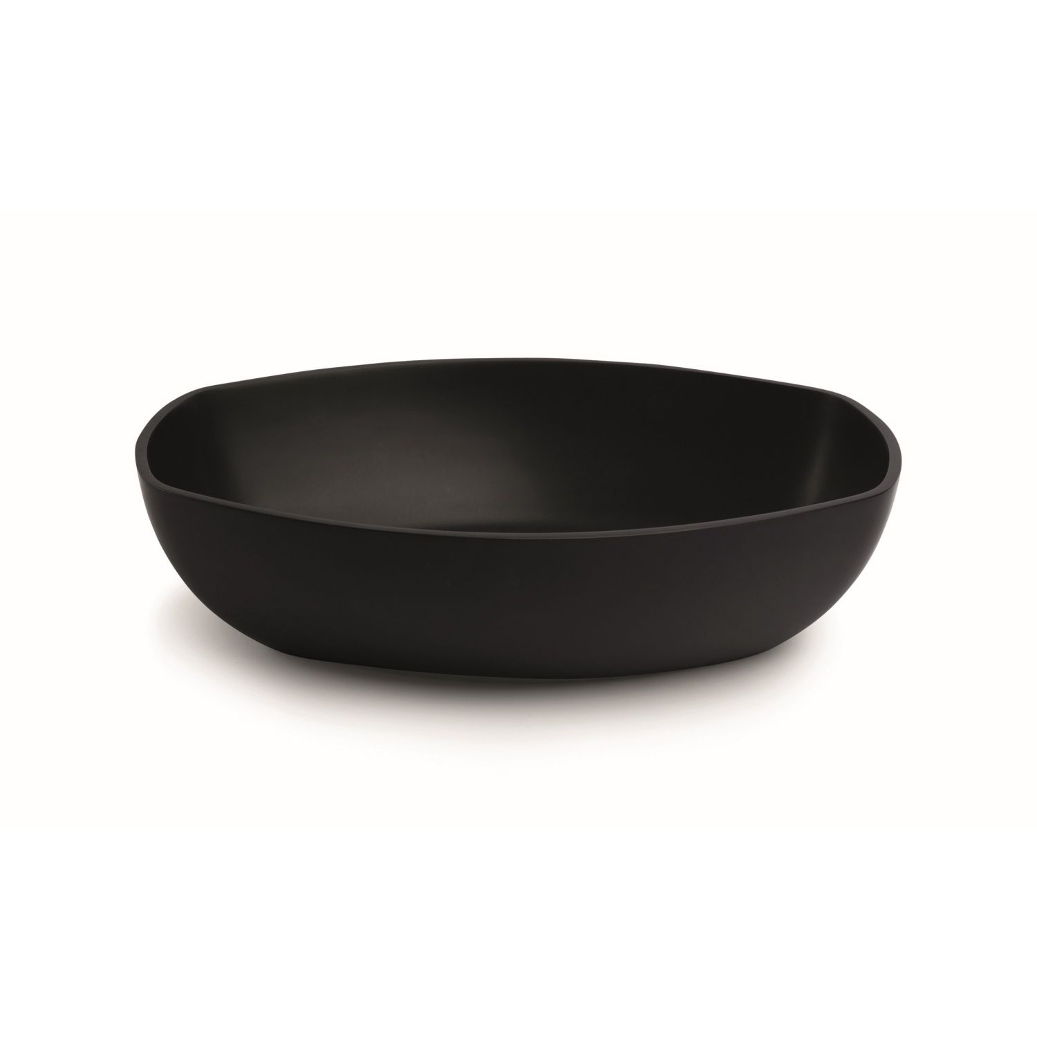 Luca Sanitair Danish Oval Waskom - 48x32,5x13,5 cm - Mineral Stone - Mat Zwart