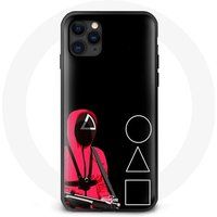 Maniacase Etui voor iPhone 13 Pro Max Inktvis spel onder driehoek