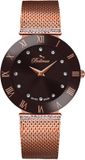 Bellevue Dameshorloge F.103 Zwart Rosékleurig Metaal 33 mm