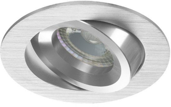 Philips LED inbouwspot Gunnar - Rond Chrome - Koel Wit - Dimbaar - 3.5W