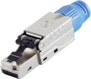 BKL Electronic RJ-45 stekker, CAT 8.1, zonder gereedschap.. STP 10121216 Zilver 1 stuk(s)