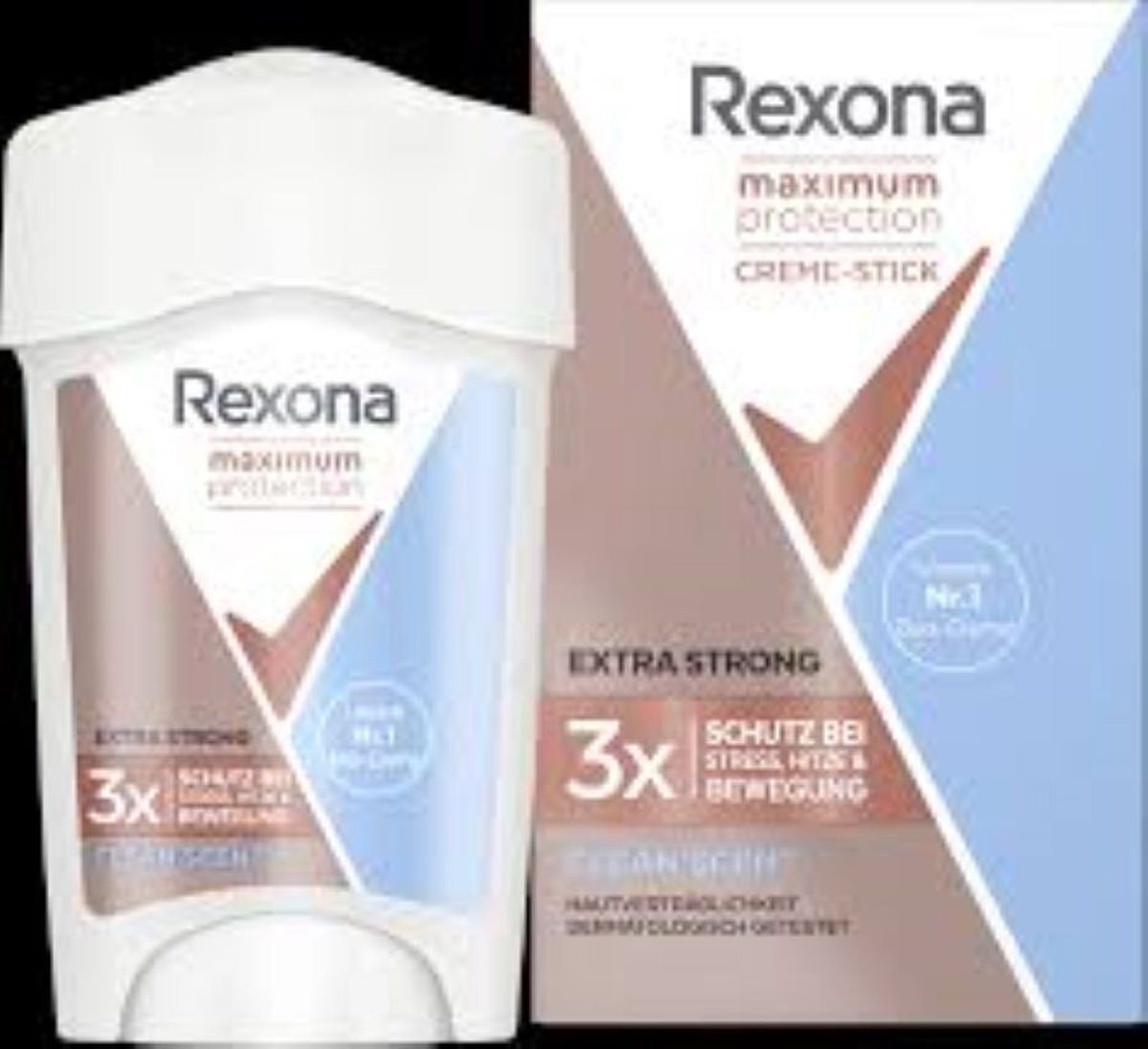 Rexona Deo Creme - Maximum Protection - Clean Scent - 2 x 45 ml