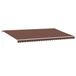 vidaXL Parasol manuel avec éclairage LED, marron, 600x300 cm