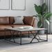 vidaXL Salontafel - 100x100x40 cm - Bewerkt Hout - Grijs Sonoma Eikenkleurig