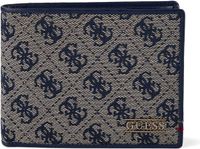 GUESS Boston Bifold Wallet Sand Blue donkerblauw