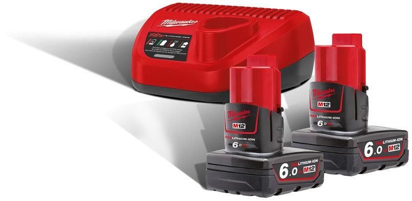 M12 NRG-602 Accu NRG pack 2x 12V 6.0Ah Li-Ion M12™ - 4933451903