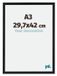 yd. Cadre photo A3 29,7x42 cm Noir mat MDF Catania
