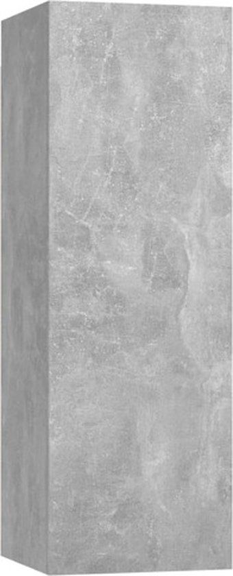 vidaXL Tv-meubel - 30,5x30x90 cm - Bewerkt Hout - Betongrijs
