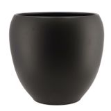 DK Design Bloempot/plantenpot - Vinci - zwart mat - voor kamerplant - D29 x H31 cm