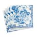 Caspari Papieren cocktailservetten, 20 stuks, blauw/wit