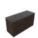 Saniclass Holz Frame Badkamermeubelset - 120x45x63cm - Noche basalten wastafelblad gepolijst (zwart) - 2 kraangaten - 2 lades - mat eiken charcoal (hout) SW1578607/SW728239