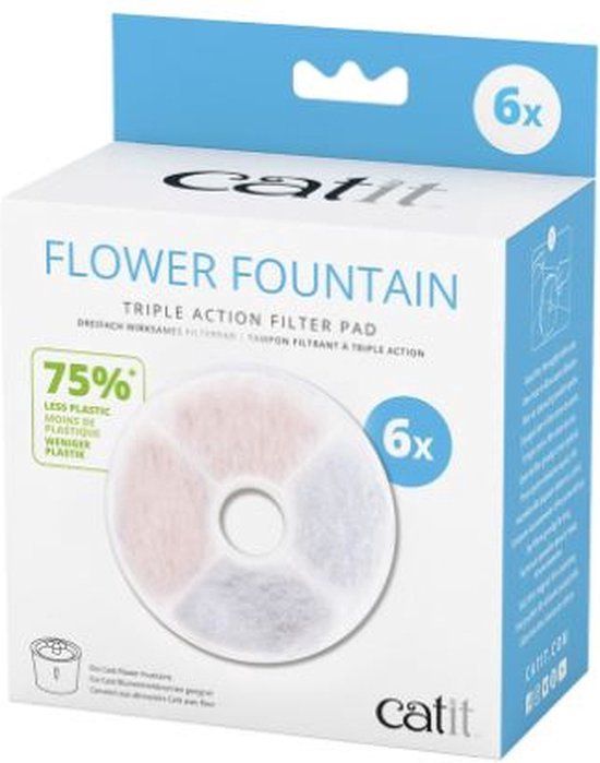 Catit Drievoudige Actie Filter - 6 stuks - Wit