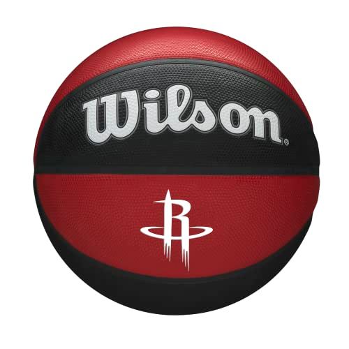 Wilson NBA Team Tribute Basketball - Houston Rockets - Size 7 - Rubber - Outdoor