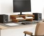 vidaXL Pied pour moniteur 50x27x15 cm bois d'ingénierie couleur bois vieilli