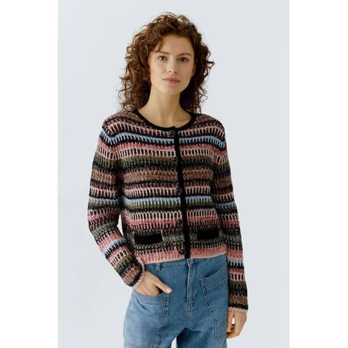 OUI gebreid vest multi