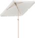 LifeGoods Parasol - Jardin - Parasol de balcon - 200x125cm - Imperméable - UPF50+ - Crème