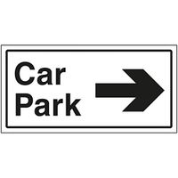 VSafety Car Park Pijl Rechts - 600x300mm - 1mm Rigid Plastic