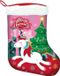 Arditex Kerstsok Unicorn 42 Cm Polyester Rood/roze