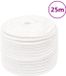 vidaXL corde de bateau 12 mm 25 m polypropylène blanc uni