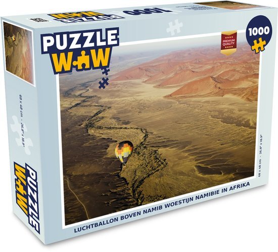 MuchoWow Puzzel Luchtballon boven Namib woestijn Namibie in Afrika - Legpuzzel - Puzzel 1000 stukjes volwassenen