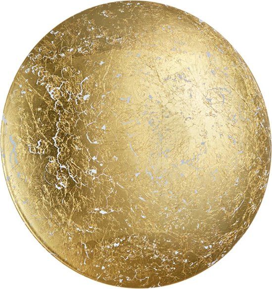BES LED Trion Cuno - LED Wandlamp - 8W - Warm Wit 3000K - Rond - Mat Goud - Aluminium