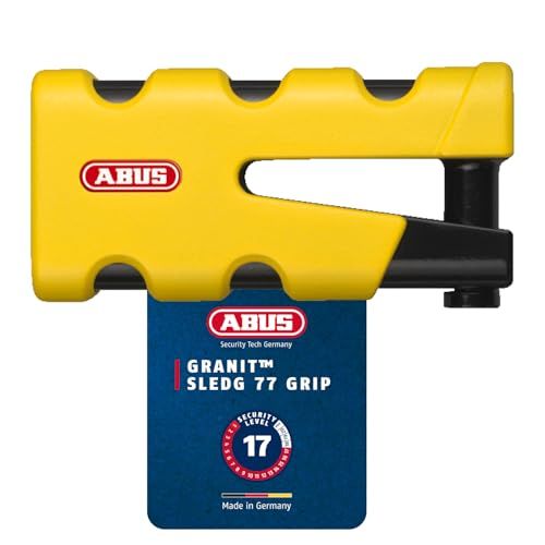 ABUS Remschijfslot Graniet Sledg 77 grip geel
