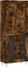 vidaXL Hoge kast 69,5x34x180 cm bewerkt hout gerookt eikenkleurig