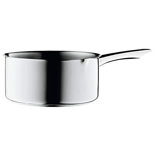 WMF Steelpan 16 cm, met snop, zonder deksel, kookpan 1,5 l, melkpan, Cromargan gepolijst roestvrij staal, pan inductie, ongecoat