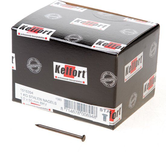 Kelfort Stalen nagels blauw bolkop 3.0x50mm