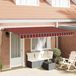 Maison Exclusive - Parasol manuel, 3,5 x 2 mètres, rayé orange, noir et jaune