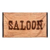 Boland - Polyester vlag Wild West 'Saloon' - Cowboys & Indianen