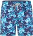 Happy Shorts Heren Zwemshort Blauw Gebloemd - Maat M