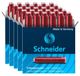 Schneider 5 douzaines 6 cartouches d'encre rouge