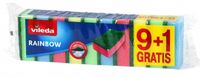 Vileda Style Serie - Éponge à récurer arc-en-ciel - 10 pièces - Forme ergonomique
