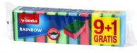 Vileda Style Serie - Regenboog Schuurspons - 10 stuks - Ergonomische Vorm