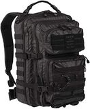 Mil-Tec US Assault Pack grote tactische rugzak, zwart, uniseks, zwart, één maat